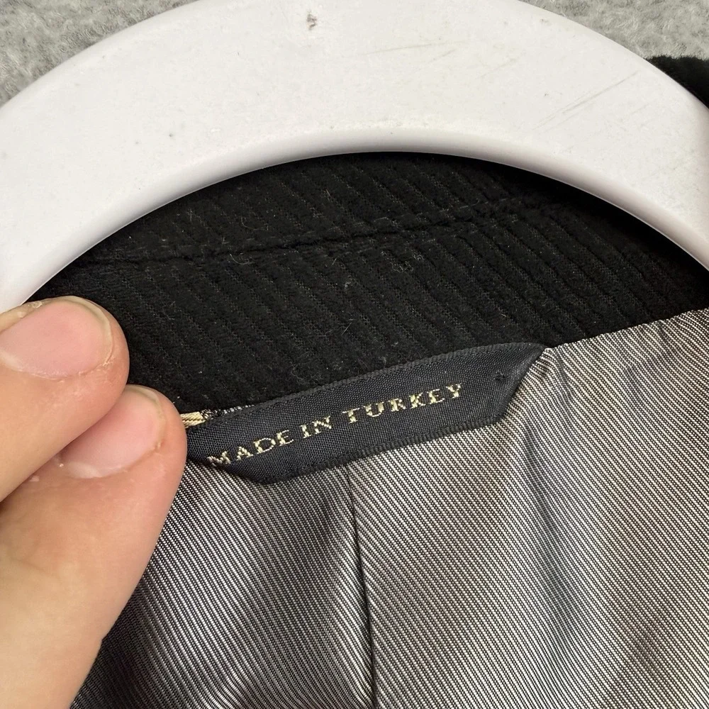 Banana Republic 44 Reg Black Corduroy Blazer Sport Coat Tailored Fit Mens Jacket